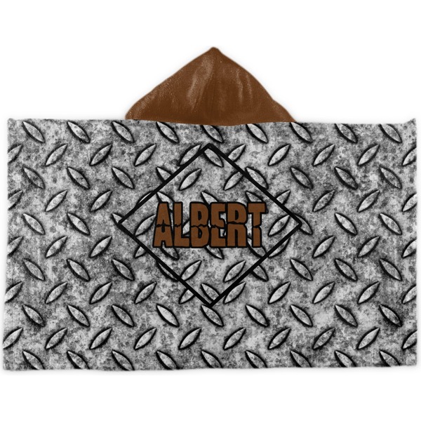 Custom Diamond Plate Kids Hooded Towel (Personalized)