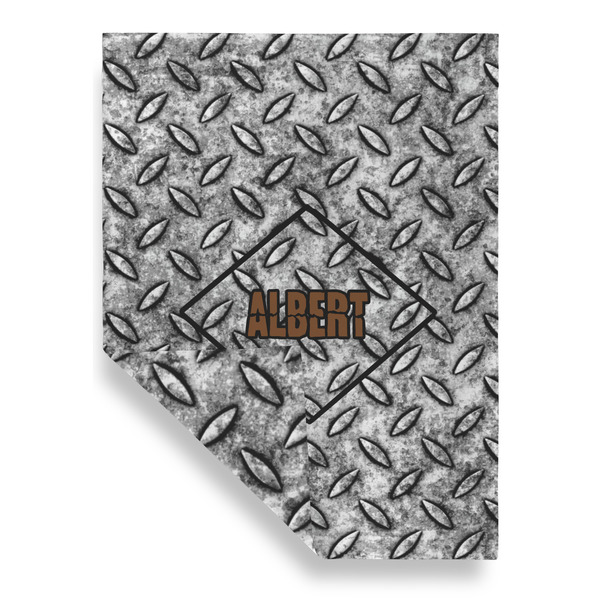 Diamond Plate House Flags - Double Sided - FRONT FOLDED