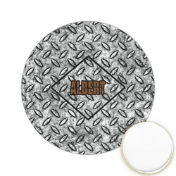 Diamond Plate Printed Cookie Topper - 2.15" (Personalized)