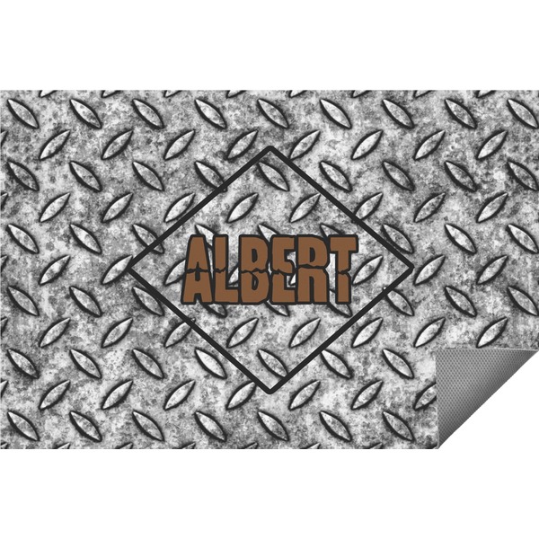 Custom Diamond Plate Indoor / Outdoor Rug - 2'x3' (Personalized)