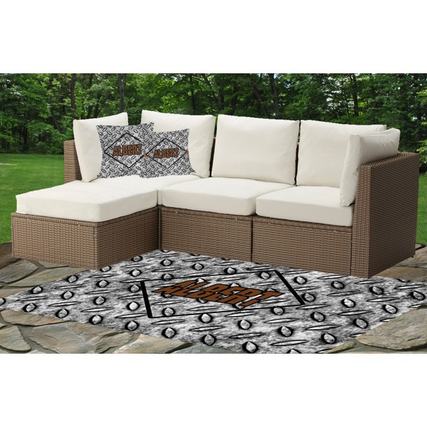 Diamond Plate Outdoor Mat & Cushions