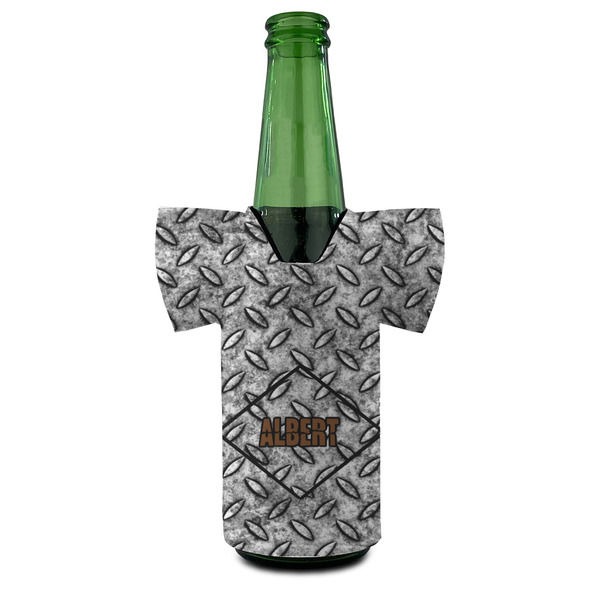 Diamond Plate Jersey Bottle Cooler - Set of 4 - FRONT (on bottle)