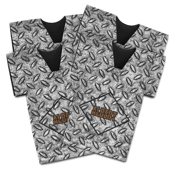 Diamond Plate Jersey Bottle Cooler - Set of 4 - MAIN (flat)