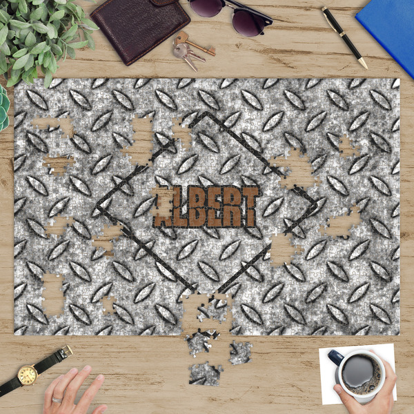 Diamond Plate Jigsaw Puzzle 1014 Piece - In Context