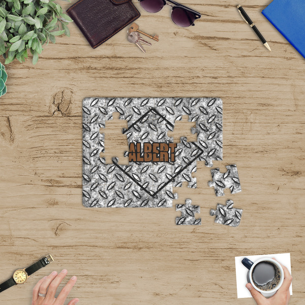 Diamond Plate Jigsaw Puzzle 30 Piece - In Context