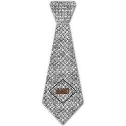 Diamond Plate Iron On Tie - 4 Sizes w/ Name or Text