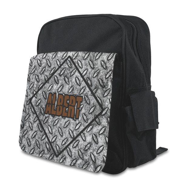 Custom Diamond Plate Preschool Backpack (Personalized)