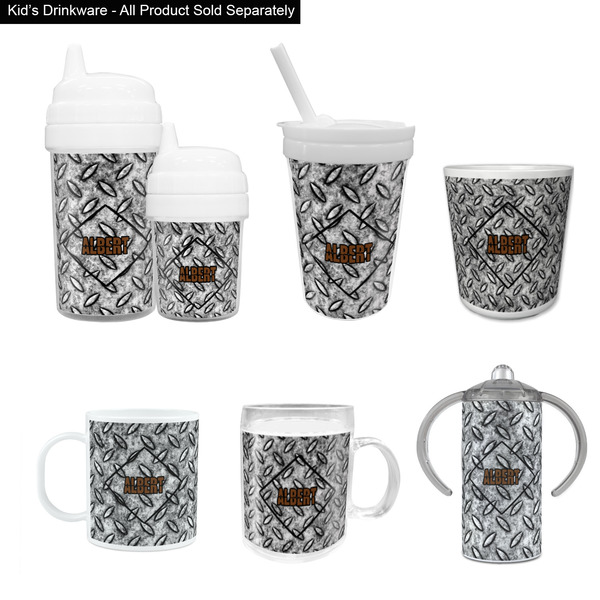 Diamond Plate Kid's Drinkware - Customized & Personalized