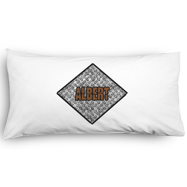 Custom Diamond Plate Pillow Case - King - Graphic (Personalized)