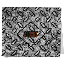 Diamond Plate Kitchen Towel - Poly Cotton w/ Name or Text