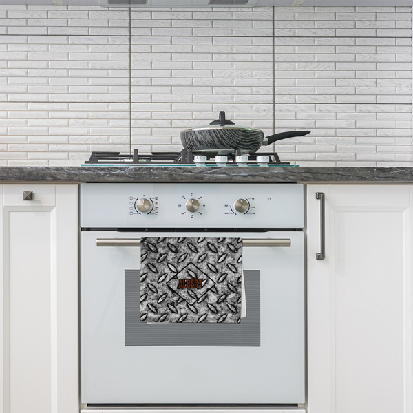 Diamond Plate Kitchen Towel - Poly Cotton - Lifestyle