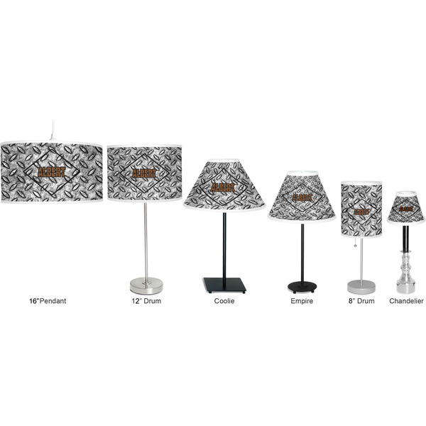 Diamond Plate Lamp Full View Size Comparison