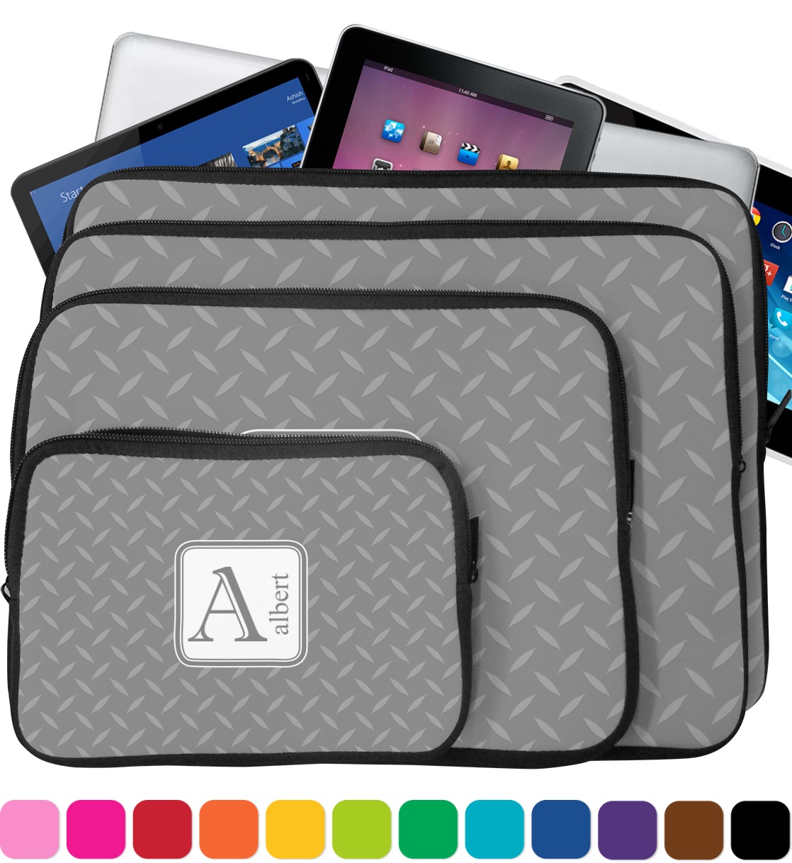 Diamond Plate Laptop Sleeve / Case (Personalized) YouCustomizeIt