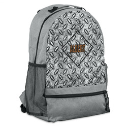 Diamond Plate Backpack - Grey (Personalized)
