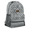 Diamond Plate Large Backpack - Gray - Angled View