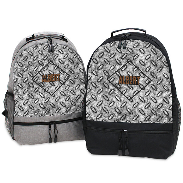 Diamond Plate Large Backpacks - Both