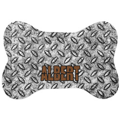 Diamond Plate Bone Shaped Dog Food Mat (Personalized)