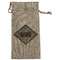 Diamond Plate Large Burlap Gift Bag - Front (Personalized)