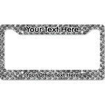 Diamond Plate License Plate Frame - Style B (Personalized)