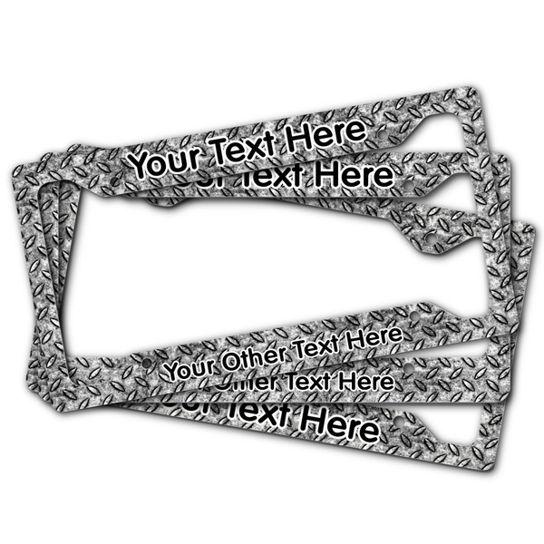Diamond Plate License Plate Frames - (PARENT MAIN)