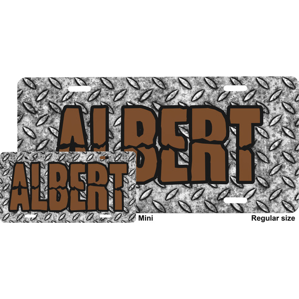 Diamond Plate License Plate (Sizes)