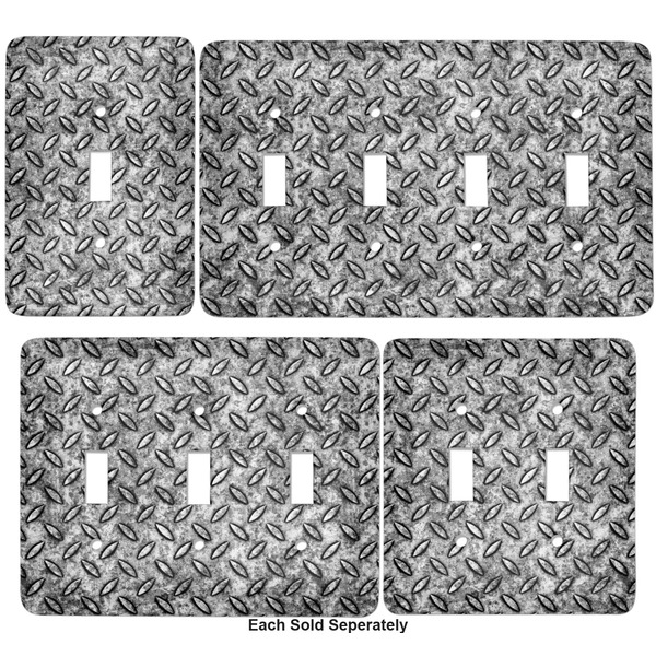 Diamond Plate Light Switch Covers all sizes
