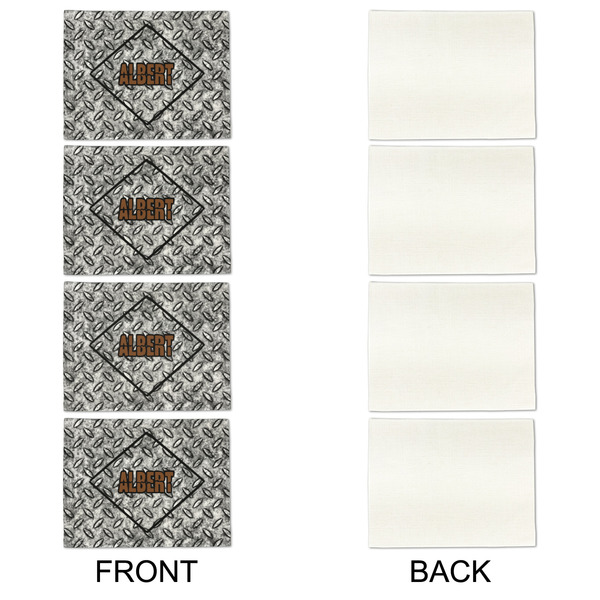 Diamond Plate Linen Placemat - APPROVAL Set of 4 (single sided)