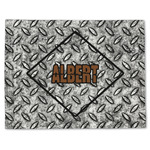 Diamond Plate Single-Sided Linen Placemat - Single w/ Name or Text