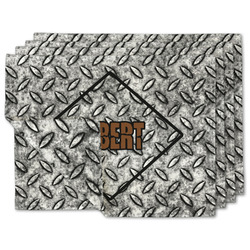 Diamond Plate Linen Placemat w/ Name or Text