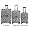Diamond Plate Luggage Bags all sizes - With Handle