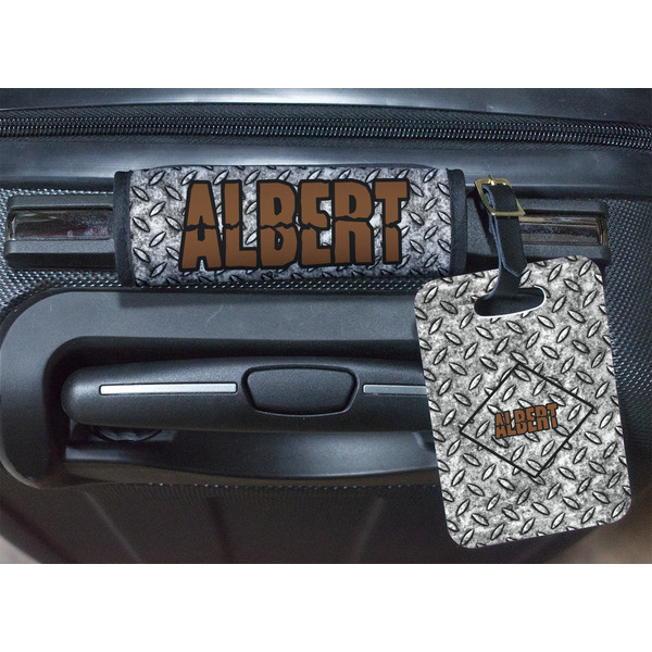 Diamond Plate Luggage Wrap & Tag