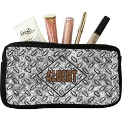 Diamond Plate Makeup / Cosmetic Bag - Small (Personalized)