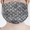 Diamond Plate Mask - Pleated (new) Front View on Girl