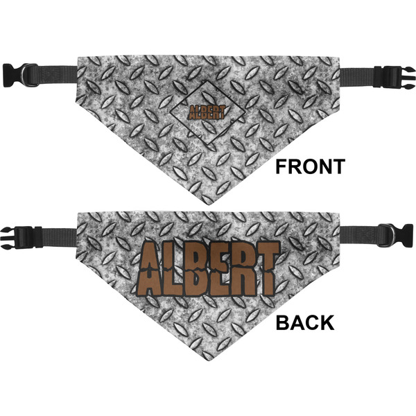 Diamond Plate Medium Dog Bandana Approval