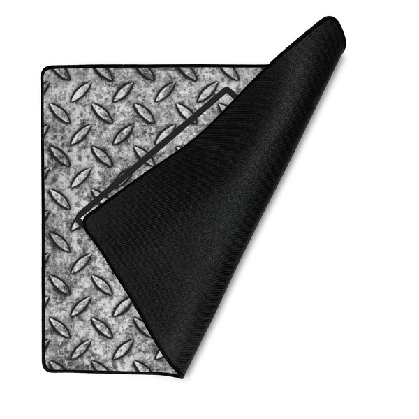 Diamond Plate Medium Gaming Mats - FRONT W/FOLD