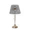 Diamond Plate Poly Film Empire Lampshade - On Stand