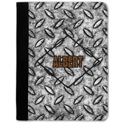 Diamond Plate Notebook Padfolio w/ Name or Text