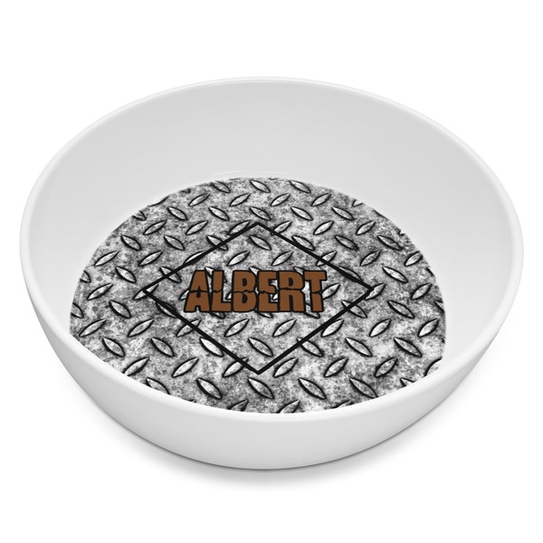 Custom Diamond Plate Melamine Bowl - 8 oz (Personalized)