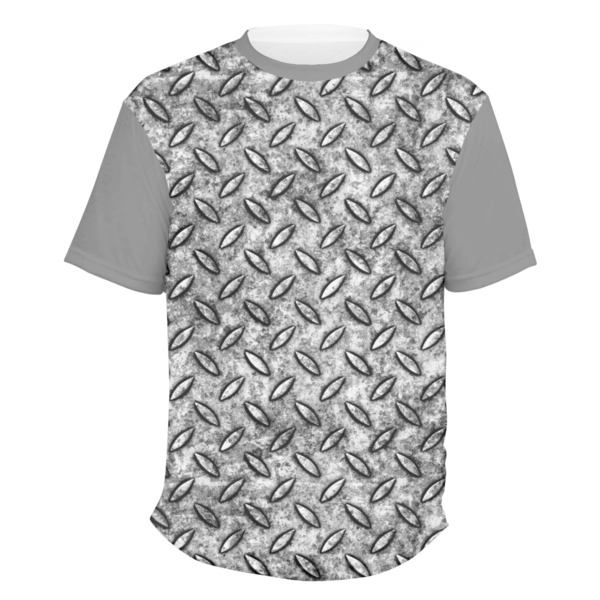 Custom Diamond Plate Men's Crew T-Shirt - Medium