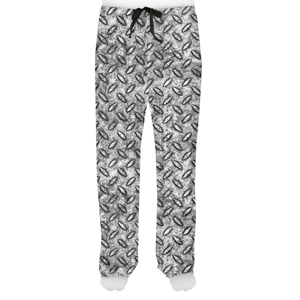 Diamond Plate Men's Pjs Front - on model