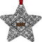 Diamond Plate Metal Star Ornament - Front