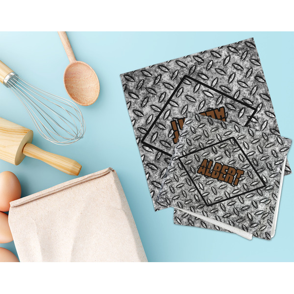 Diamond Plate Microfiber Dish Rag - LIFESTYLE