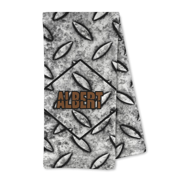 Custom Diamond Plate Kitchen Towel - Microfiber (Personalized)