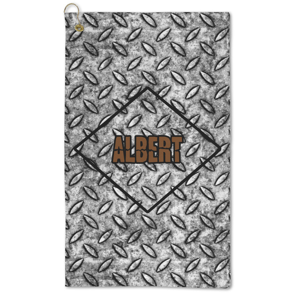 Custom Diamond Plate Microfiber Golf Towel (Personalized)