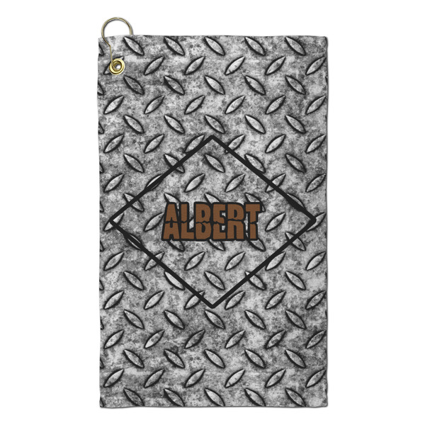 Custom Diamond Plate Microfiber Golf Towel - Small (Personalized)