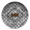 Diamond Plate Microwave Safe Plastic Plate - Composite Polymer (Personalized)
