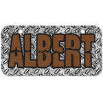 Diamond Plate Mini/Bicycle License Plate (2 Holes) (Personalized)