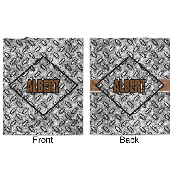 Diamond Plate Minky Blanket - 50"x60" - Double Sided - Front & Back