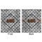 Diamond Plate Minky Blanket - 50"x60" - Double Sided - Front & Back