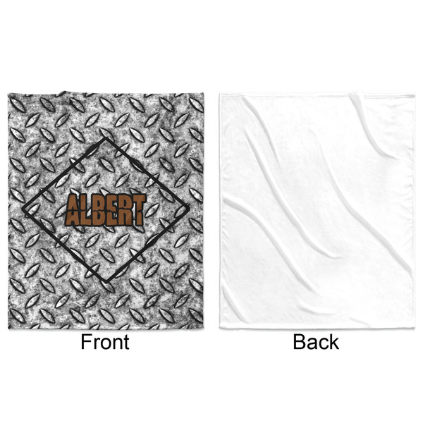 Diamond Plate Minky Blanket - 50"x60" - Single Sided - Front & Back